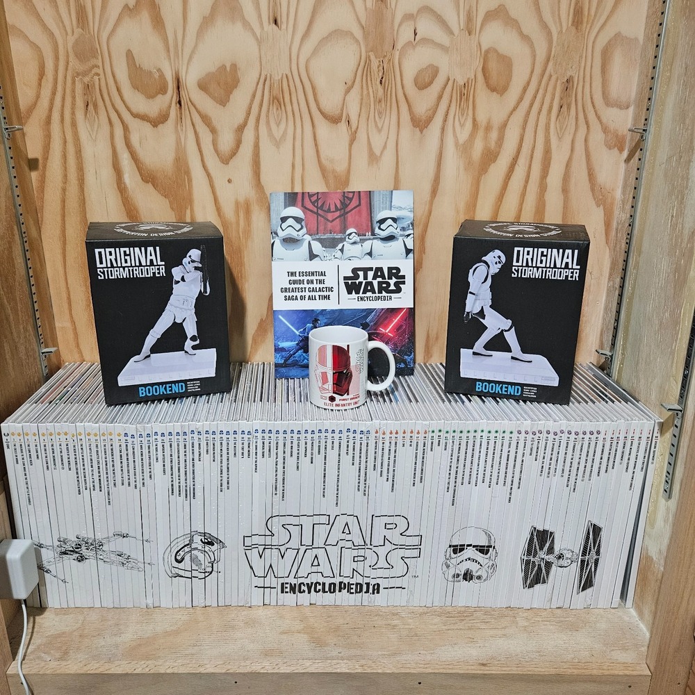 Complete Fanhome Star Wars Encyclopedia 91 Volume, Stormtrooper Bookend, Mug